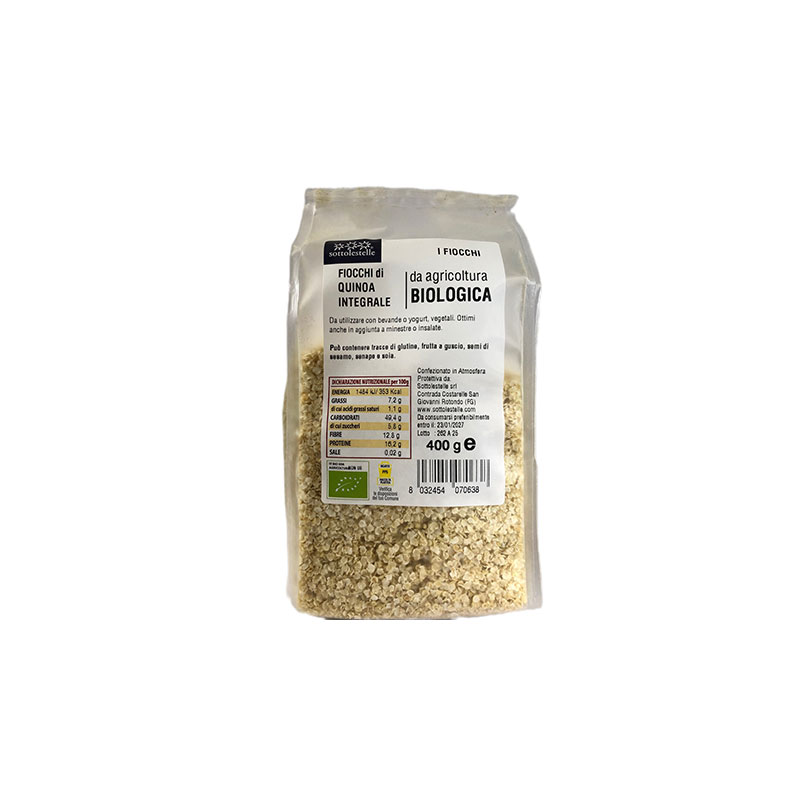 fiocchi di quinoa integrale biologica
