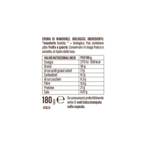 crema mandorle 100 bio